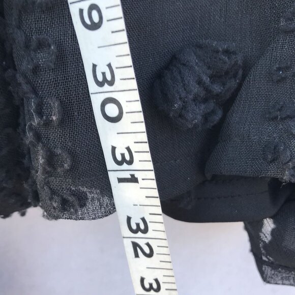 Black Sheer Lined Romper Womens M Whimsygoth Fairy Feminine Sexy Made England - Picture 8 of 11